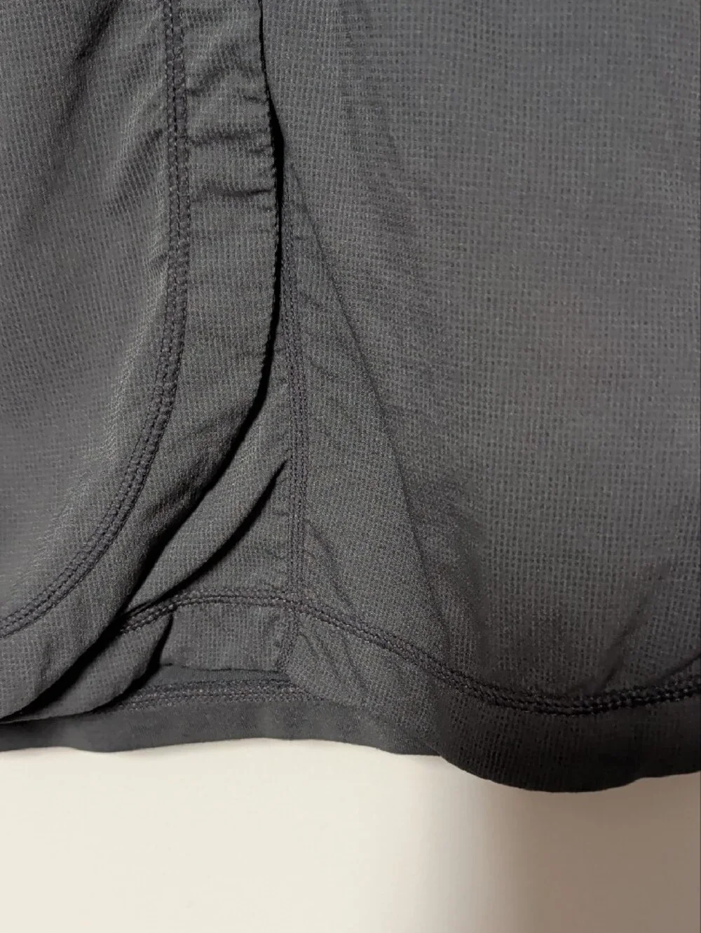Zella Charcoal Gray Skort with Striped Waistband